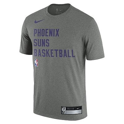 Men s Nike Heather Gray Phoenix Suns 2023 24 Sideline Legend Performance Practice T Shirt