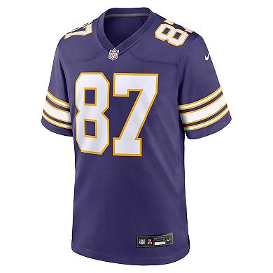 Men's Nike T.J. Hockenson Purple Minnesota Vikings Classic Player Game Jersey