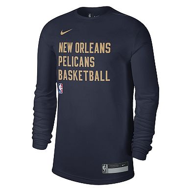 Unisex Nike Navy New Orleans Pelicans 2023/24 Legend On-Court Practice Long Sleeve T-Shirt