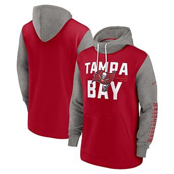 Men's Nike Red Tampa Bay Buccaneers Fashion Color Block Pullover Hoodie