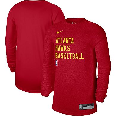 Unisex Nike Red Atlanta Hawks 2023/24 Legend On-Court Practice Long Sleeve T-Shirt