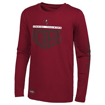 Men's Red Tampa Bay Buccaneers Combine Authentic Impact Long Sleeve T-Shirt
