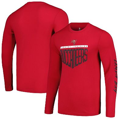 Men's Red Tampa Bay Buccaneers Combine Authentic Impact Long Sleeve T-Shirt