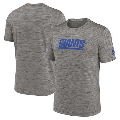 Men's Nike Heather Charcoal New York Giants 2023 Sideline Alternate Logo Performance T-Shirt