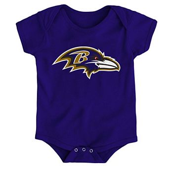 Newborn & Infant Purple Baltimore Ravens Team Logo Bodysuit