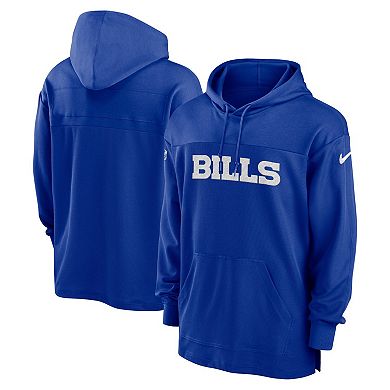 Men's Nike  Royal Buffalo Bills 2023 Sideline Performance Hooded Top