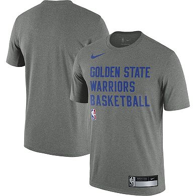 Men's Nike Heather Gray Golden State Warriors 2023/24 Sideline Legend Performance Practice T-Shirt
