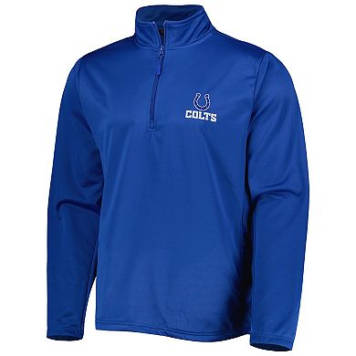 Men's Dunbrooke Royal Indianapolis Colts All-Star Tech Quarter-Zip Top