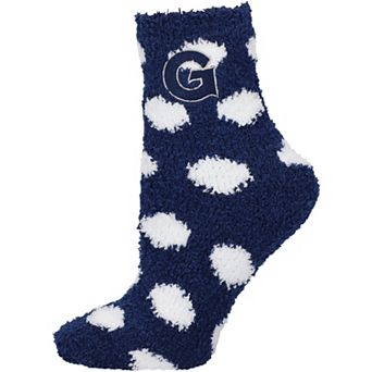 Women's ZooZatz Georgetown Hoyas Fuzzy Dot Ankle Socks