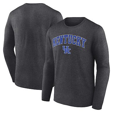 Men's Fanatics Branded Heather Charcoal Kentucky Wildcats Campus Long Sleeve T-Shirt