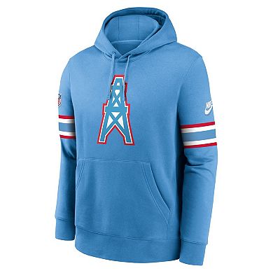 Men's Nike Blue Tennessee Titans Oilers Throwback Sideline Club ...