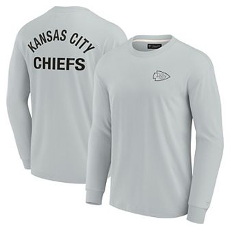 Unisex Fanatics Signature Gray Kansas City Chiefs Super Soft Long Sleeve T-Shirt