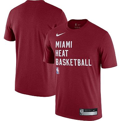 Men's Nike Red Miami Heat 2023/24 Sideline Legend Performance Practice T-Shirt