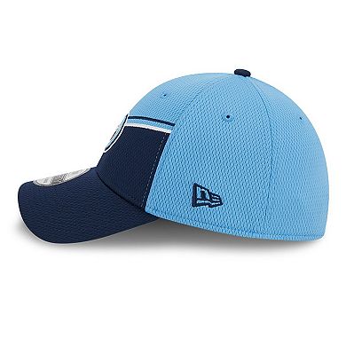 Men's New Era  Light Blue/Navy Tennessee Titans 2023 Sideline 39THIRTY Flex Hat