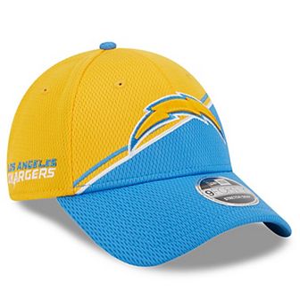 Men's New Era Gold/Powder Blue Los Angeles Chargers 2023 Sideline 9FORTY Adjustable Hat