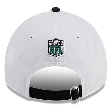 Men's New Era White/Black New York Jets 2023 Sideline 9TWENTY Adjustable Hat