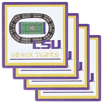 LSU Tigers Four-Pack Coaster Set