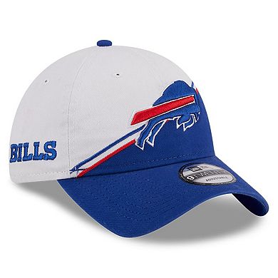 Men's New Era  White/Royal Buffalo Bills 2023 Sideline 9TWENTY Adjustable Hat