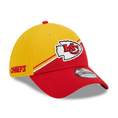 Men's New Era  Gold/Red Kansas City Chiefs 2023 Sideline 39THIRTY Flex Hat