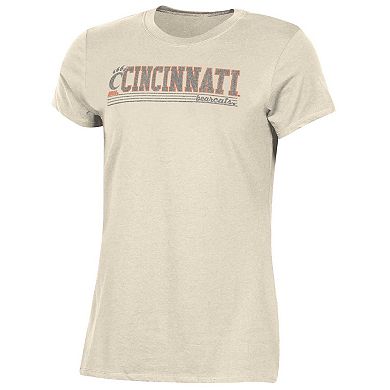 Women's Champion Cream Cincinnati Bearcats Classic T-Shirt