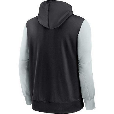 Men's Nike Black Las Vegas Raiders Performance Full-Zip Hoodie