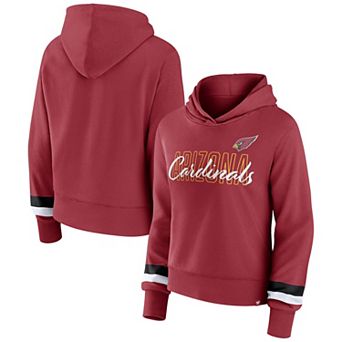 Women's Fanatics Branded Cardinal Arizona Cardinals Over Under Pullover Hoodie