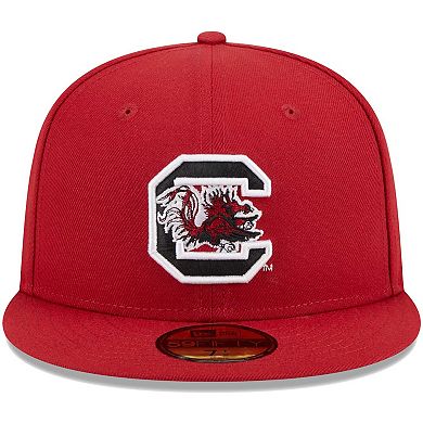 Men's New Era Garnet South Carolina Gamecocks Evergreen 59FIFTY Fitted Hat