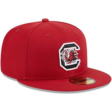 Men's New Era Garnet South Carolina Gamecocks Evergreen 59FIFTY Fitted Hat
