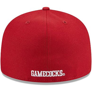 Men's New Era Garnet South Carolina Gamecocks Evergreen 59FIFTY Fitted Hat
