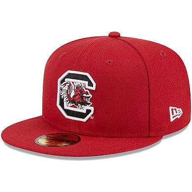 Men's New Era Garnet South Carolina Gamecocks Evergreen 59FIFTY Fitted Hat