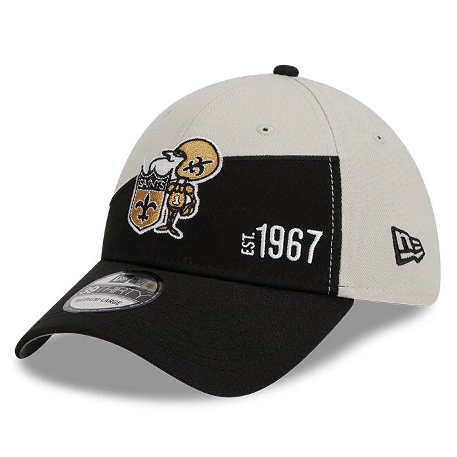 New Orleans Saints Newborn & Infant Slouch Flex Hat - Black