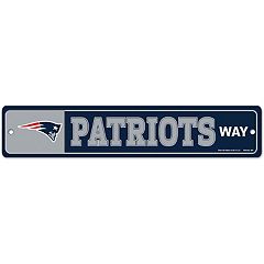 Fan Creations New England Patriots 6 in x 12 in Heritage Distressed Logo  Sign