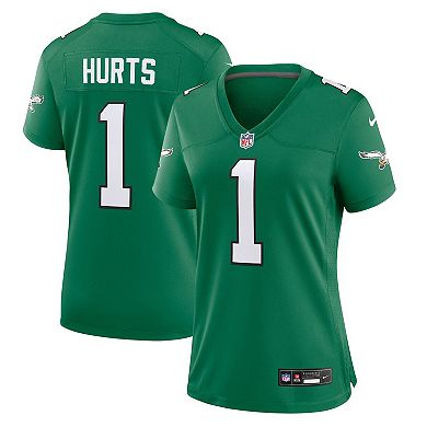 Women's Nike Jalen Hurts Kelly Green Philadelphia Eagles Alternate Game ...