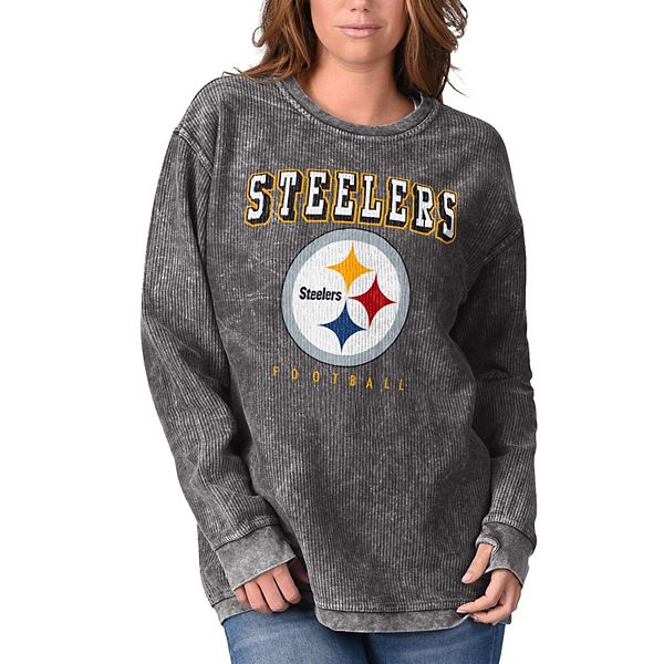 NFL Pittsburgh Steelers Girls' Fleece Hooded Sweatshirt - XS