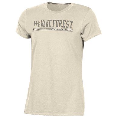 Women's Champion Cream Wake Forest Demon Deacons Classic T-Shirt