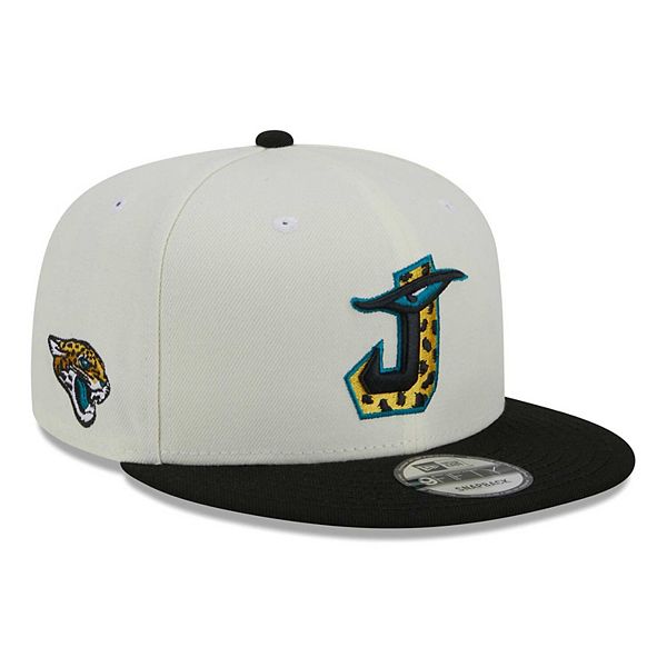 Men's New Era Cream/Black Jacksonville Jaguars City Originals 9FIFTY ...