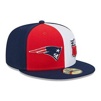 Men's New Era Red/Navy New England Patriots 2023 Sideline 59FIFTY Fitted Hat
