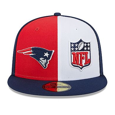 Men's New Era Red/Navy New England Patriots 2023 Sideline 59FIFTY Fitted Hat