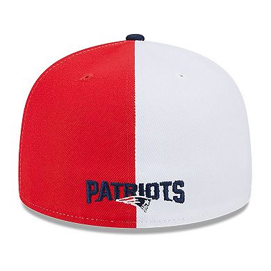 Men's New Era Red/Navy New England Patriots 2023 Sideline 59FIFTY Fitted Hat