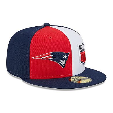 Men's New Era  Red/Navy New England Patriots 2023 Sideline 59FIFTY Fitted Hat