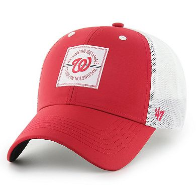 Men's '47 Red Washington Nationals Disburse MVP Trucker Adjustable Hat