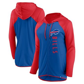 Women's Fanatics Branded Royal/Red Buffalo Bills Forever Fan Full-Zip Hoodie
