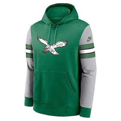 Men s Nike Green Philadelphia Eagles Sideline Alternate Club Pullover Hoodie