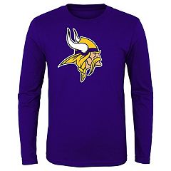 Outerstuff Juniors Gray/Purple Minnesota Vikings Beth Camo Dip-Dye T-Shirt Size: Medium