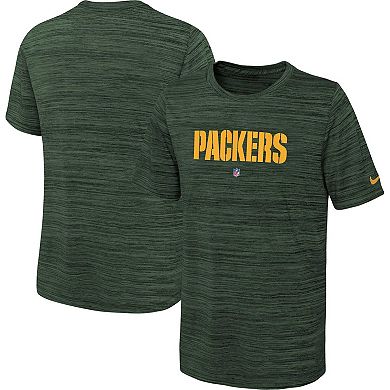 Youth Nike Green Green Bay Packers Sideline Velocity Performance T-Shirt