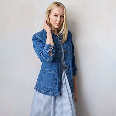 LC Lauren Conrad Jeans, Women's Size 0, Blue, Denim, Cuffed, Cropped