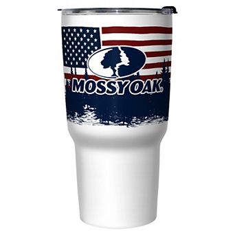 Mossy Oak USA Flag Pine Forest 27-oz. Stainless Steel Travel Mug