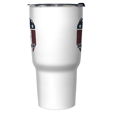 Mossy Oak USA Flag Shield 27-oz. Stainless Steel Travel Mug