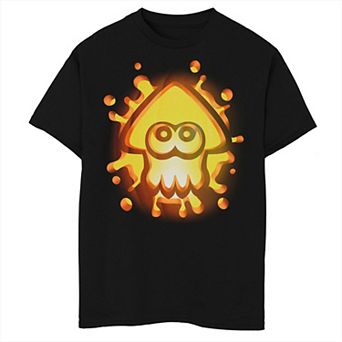 Boys Nintendo Splatoon Inkling Halloween Pumpkin Graphic Tee