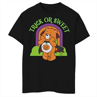 Boys 8-20 Husky Care Bears Halloween Trick-or-Sweet Vampire Costume Rainbow Husky Graphic Tee